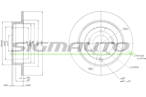 Brake Disc (DBC772S)