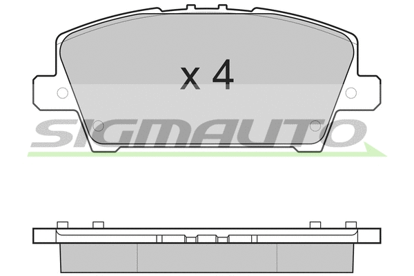 Brake Pad Set, disc brake (SPB245)