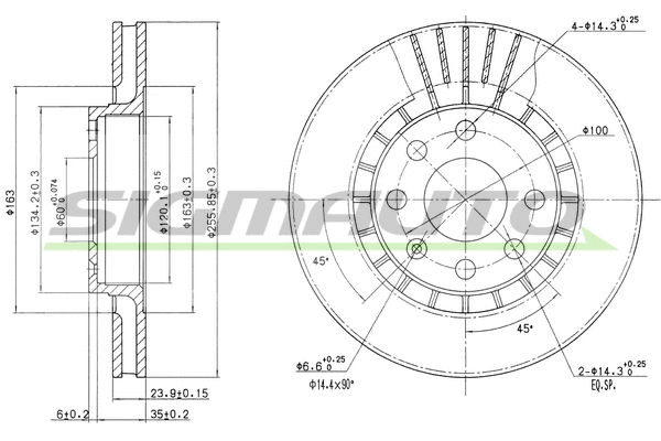 Brake Disc (DBA206V)