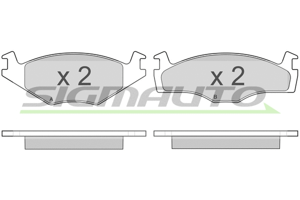 Brake Pad Set, disc brake (SPA645)