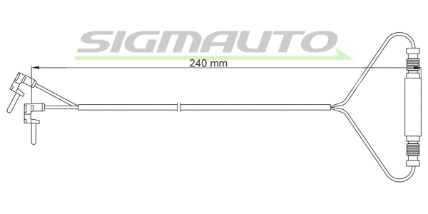 Warning Contact, brake pad wear (WI0628)