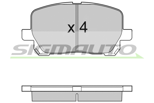 Brake Pad Set, disc brake (SPB127)