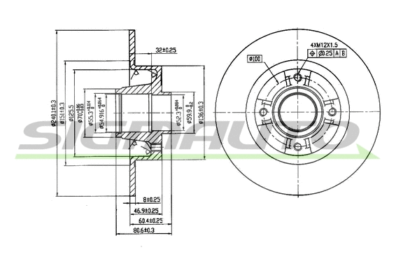 Brake Disc (DBB369S)