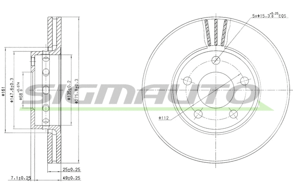 Brake Disc (DBA612V)