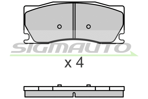 Brake Pad Set, disc brake (SPB698)