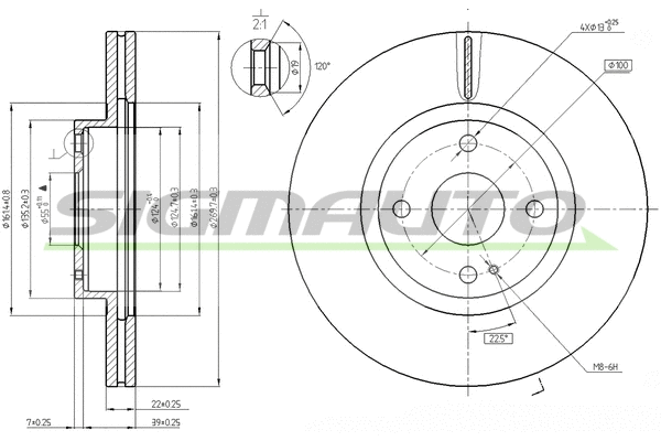 Brake Disc (DBB839V)