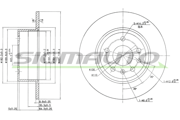 Brake Disc (DBA811S)