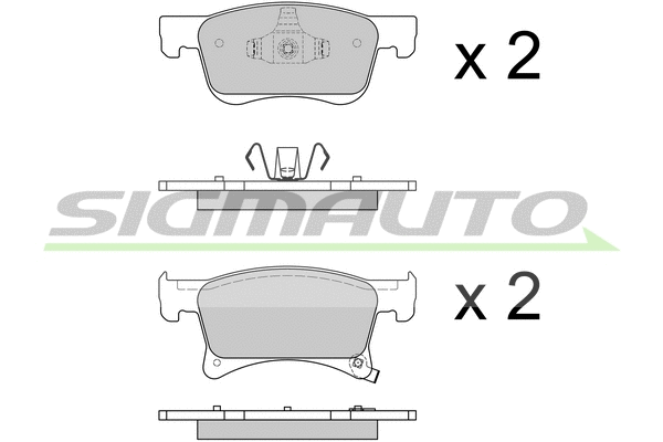 Brake Pad Set, disc brake (SPB644)