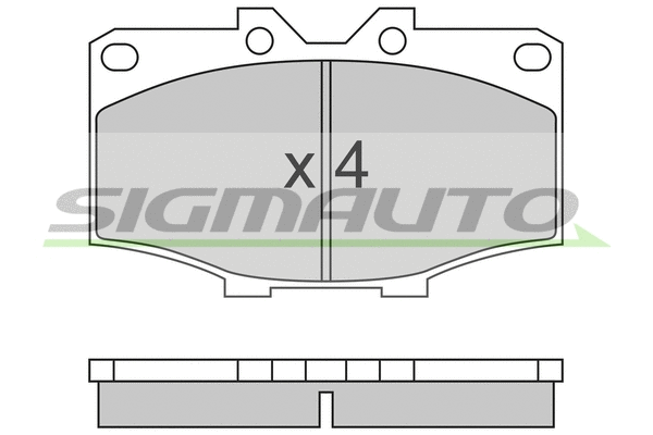 Brake Pad Set, disc brake (SPA242)