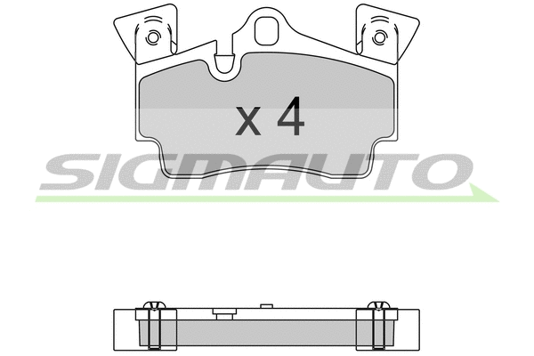 Brake Pad Set, disc brake (SPB574)