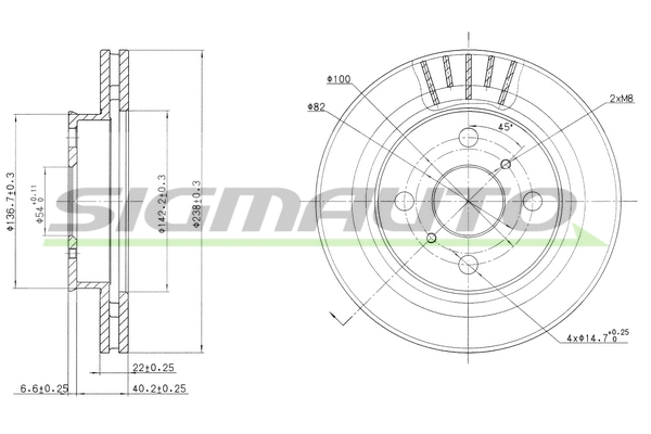 Brake Disc (DBA880V)