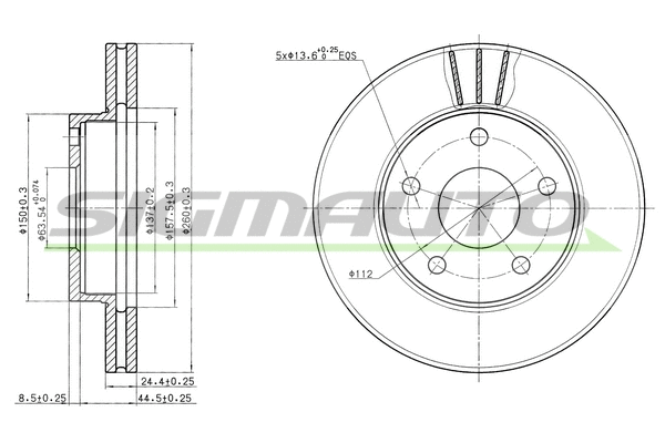 Brake Disc (DBA180V)
