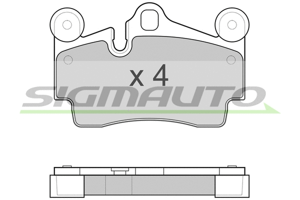 Brake Pad Set, disc brake (SPB097)