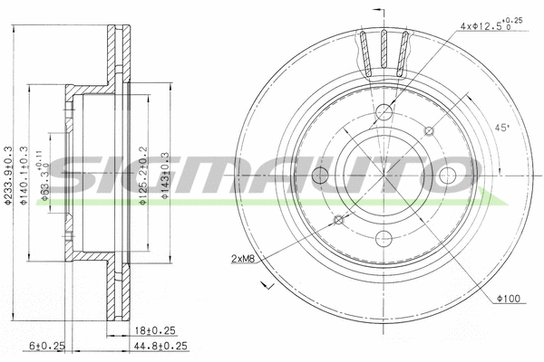 Brake Disc (DBB301V)