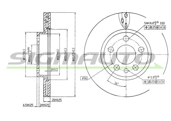 Brake Disc (DBA842V)