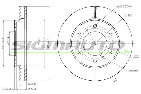 Brake Disc (DBB818V)