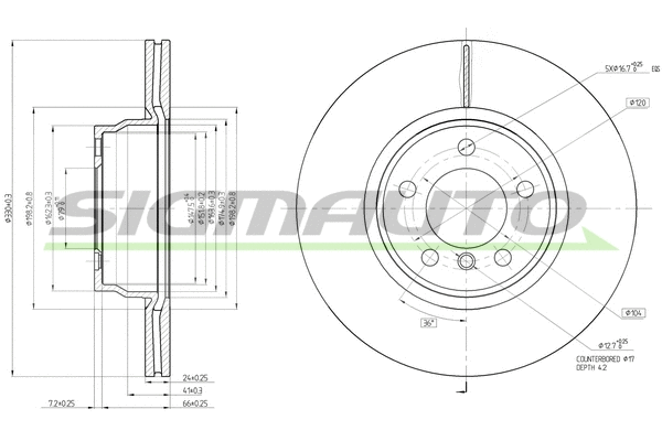 Brake Disc (DBC315V)