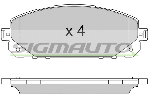 Brake Pad Set, disc brake (SPB605)