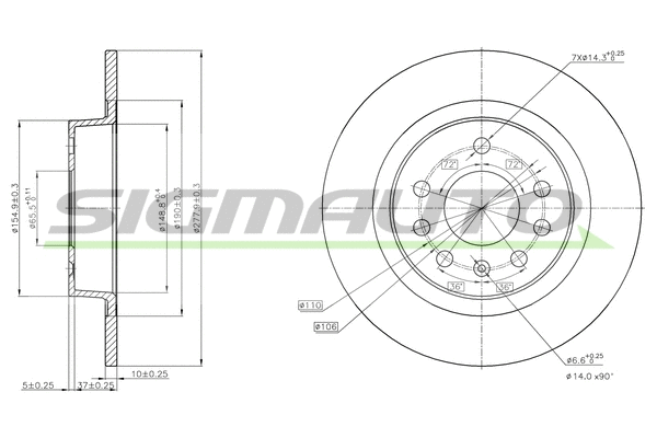 Brake Disc (DBB877S)