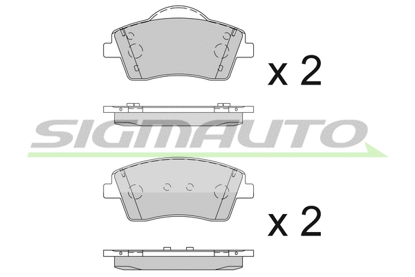 Brake Pad Set, disc brake (SPB845)