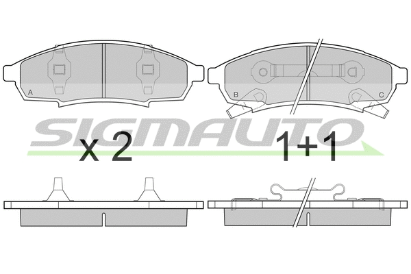 Brake Pad Set, disc brake (SPA778)