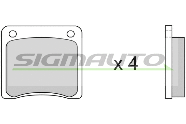 Brake Pad Set, disc brake (SPA081)