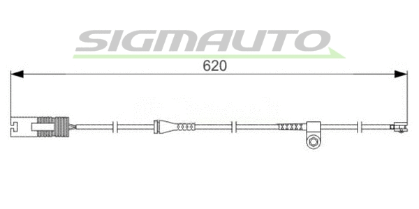 Warning Contact, brake pad wear (WI0531)