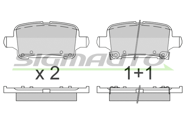 Brake Pad Set, disc brake (SPB803)