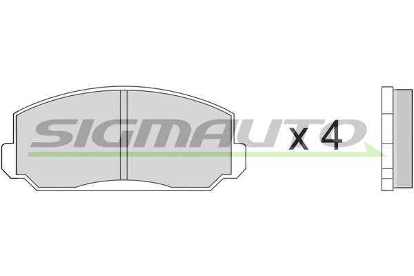 Brake Pad Set, disc brake (SPA150)