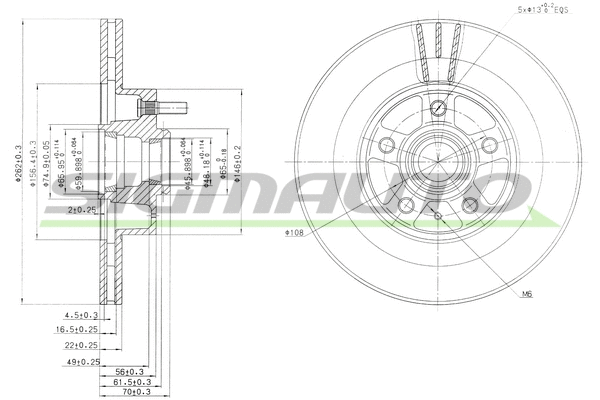 Brake Disc (DBA177V)