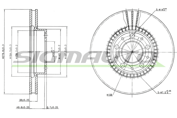 Brake Disc (DBA255V)
