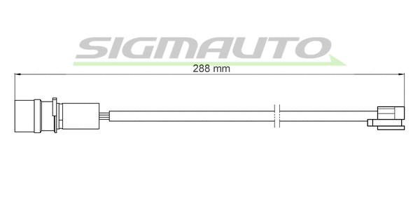 Warning Contact, brake pad wear (WI0969)