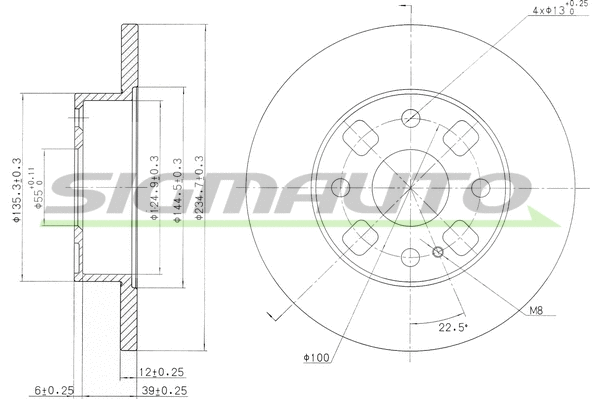 Brake Disc (DBA564S)