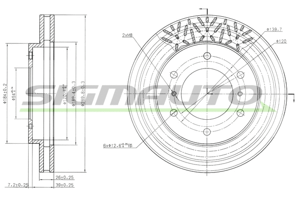 Brake Disc (DBB384V)
