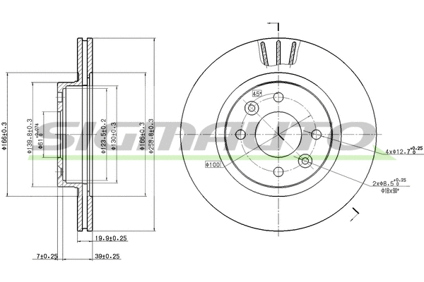 Brake Disc (DBA159V)