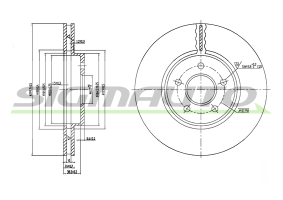 Brake Disc (DBB125V)