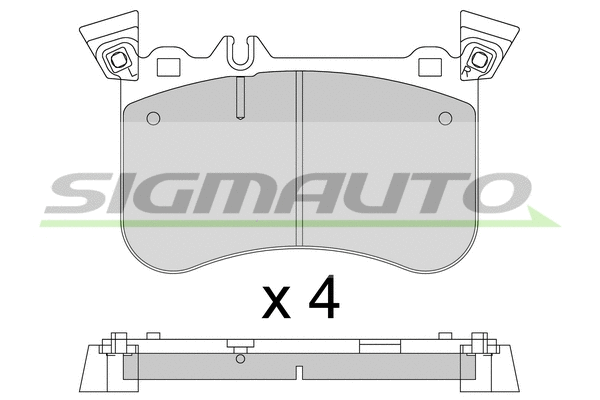 Brake Pad Set, disc brake (SPB802)