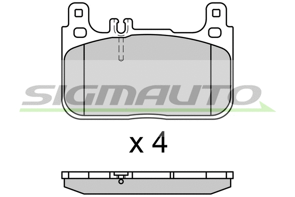 Brake Pad Set, disc brake (SPB628)