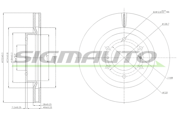 Brake Disc (DBB757V)