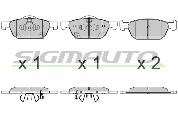 Brake Pad Set, disc brake (SPB674)