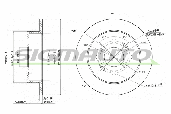 Brake Disc (DBA950S)