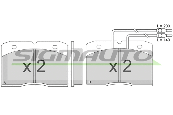 Brake Pad Set, disc brake (SPA275)