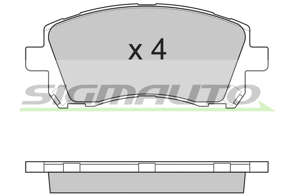Brake Pad Set, disc brake (SPA819)