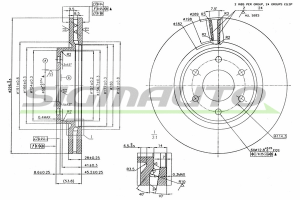 Brake Disc (DBB332V)