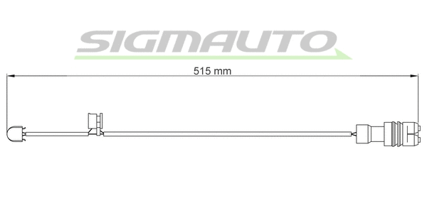 Warning Contact, brake pad wear (WI0543)