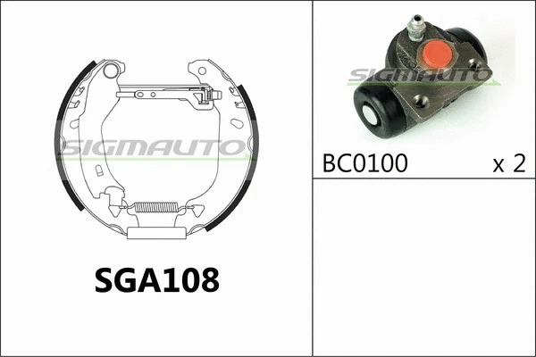 Brake Shoe Set (SGA108)