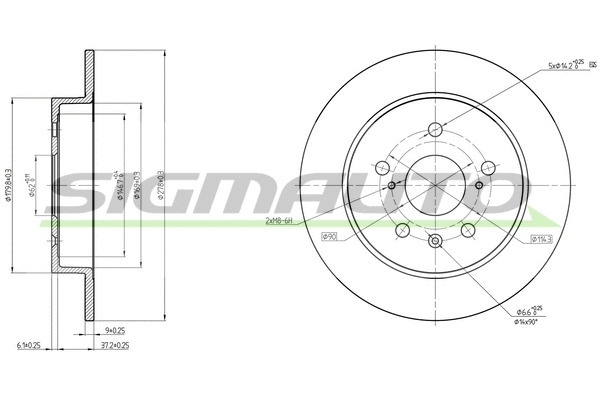 Brake Disc (DBC075S)