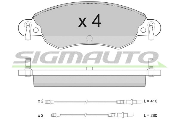 Brake Pad Set, disc brake (SPA940)