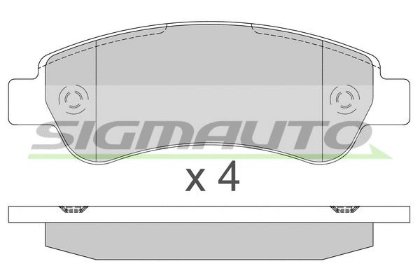 Brake Pad Set, disc brake (SPB286TR)