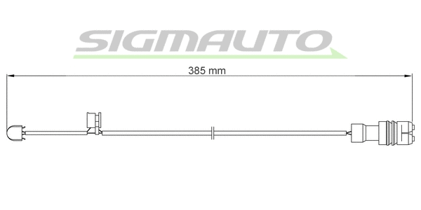 Warning Contact, brake pad wear (WI0556)